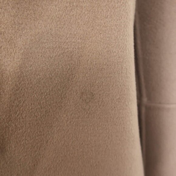 'S Max Mara Calla Belted Wrap Coat Brown Felted Wool Size US 4 - Picture 2 of 13